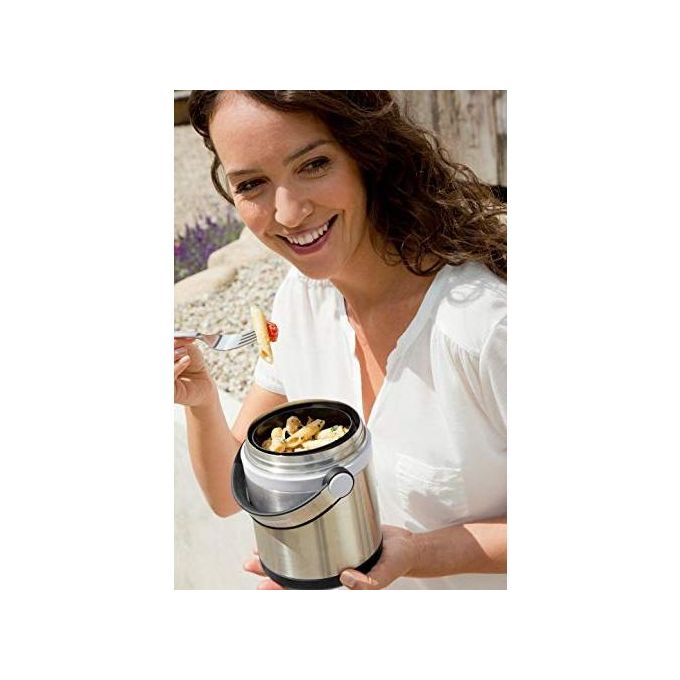 Emsa Mobility Portavivande Termico Acciaio Inox 1,7 Litri Nero-Antracite