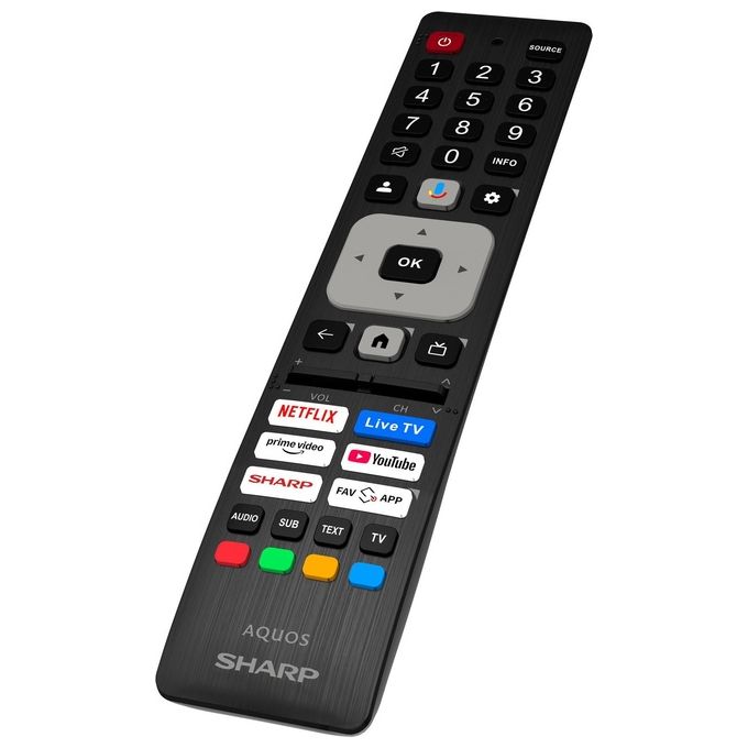 Sharp, TV 50 pollici UHD 4K Google TV, Nero
