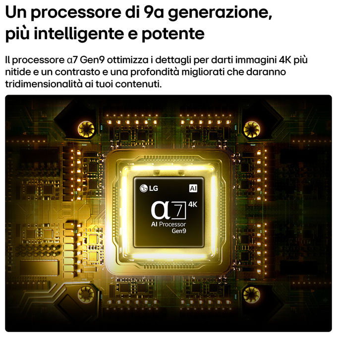 LG 50QNED70B6C QNED70B Smart TV 50'' 4K QNED MiniLED webOS 26 AI Magic Remote DVB-T2 colore Nero