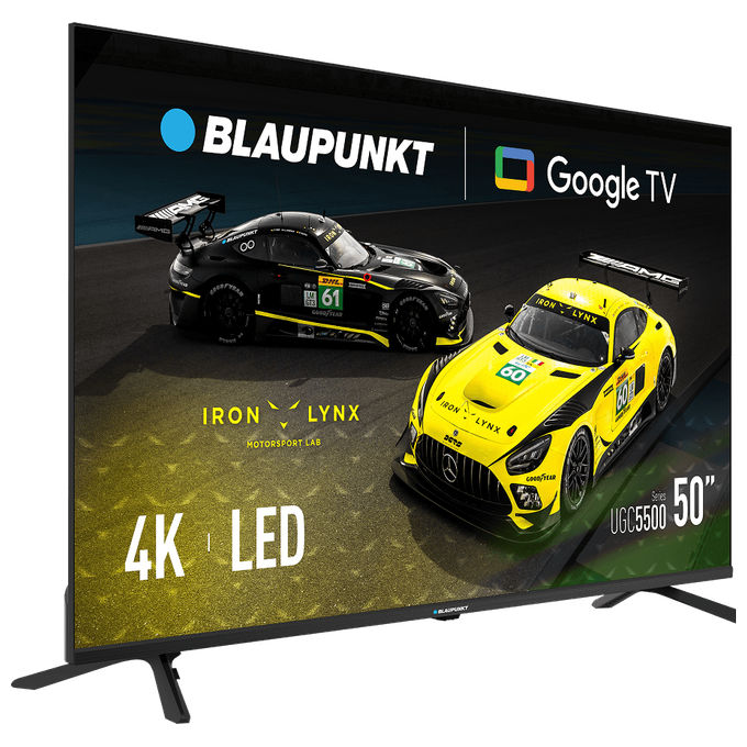 Blaupunkt 50UGC5500S Smart TV LED 50'' 4K UHD Google TV DVBT2 Bluetooth 5.1 3 HDMI colore Nero