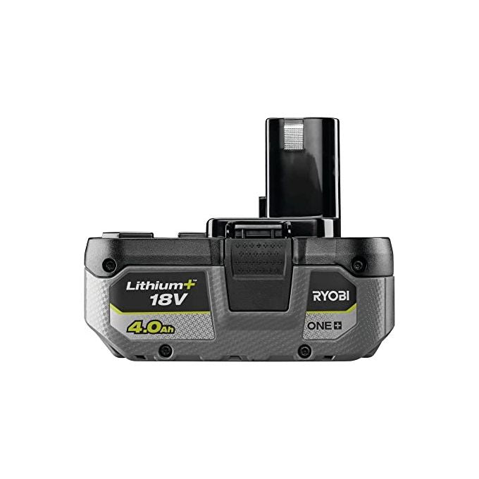RYOBI RB1840X ONE+ Batteria 18 V 4.0 Ah con Indicatore di Carica e Tecnologia IntelliCell colore Nero