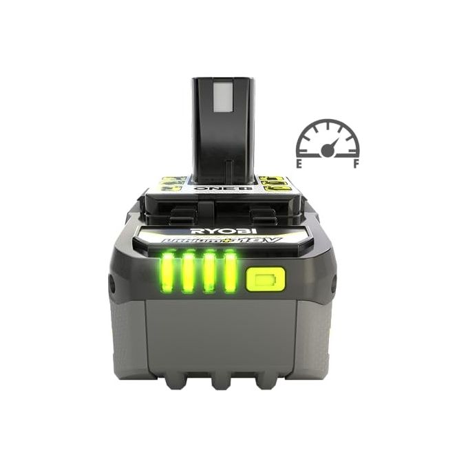 RYOBI RB1840X ONE+ Batteria 18 V 4.0 Ah con Indicatore di Carica e Tecnologia IntelliCell colore Nero