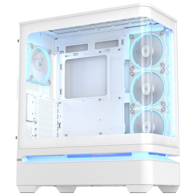 Asus 90DC0113-B19000 PRIME AP304 TG ARGB Case PC Middle-tower con pannello in vetro temprato e 4 ventole ARGB 120 mm colore Bianco