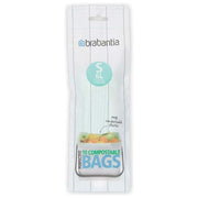 Brabantia PerfectFit Sacchetti Compostabili Tipo S 6 Litri 10 Pezzi
