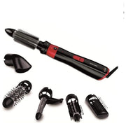 GA.MA GH0101 Multistyler Turbo Potenza 1200W 3 Spazzole Nero-Rosso