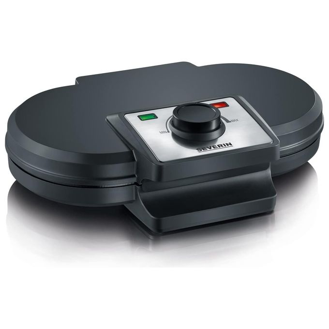 Severin WA 2106 Macchina per Waffle Doppia 1200W rivestimento antiaderente colore Nero