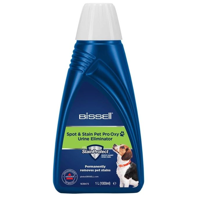 Bissell 20343 Spot and Stain Pet Pro Oxy Detergente per Lava Moquette Portatili 1 L Rimuove Macchie e Odori Animali StainProtect