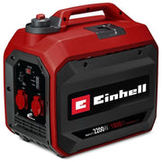 Einhell 4152650 TC-IG 2200 Generatore di corrente a benzina 2200 W motore 4 tempi 2 prese 230 V 2 USB serbatoio 4 litri tecnologia Inverter colore Nero