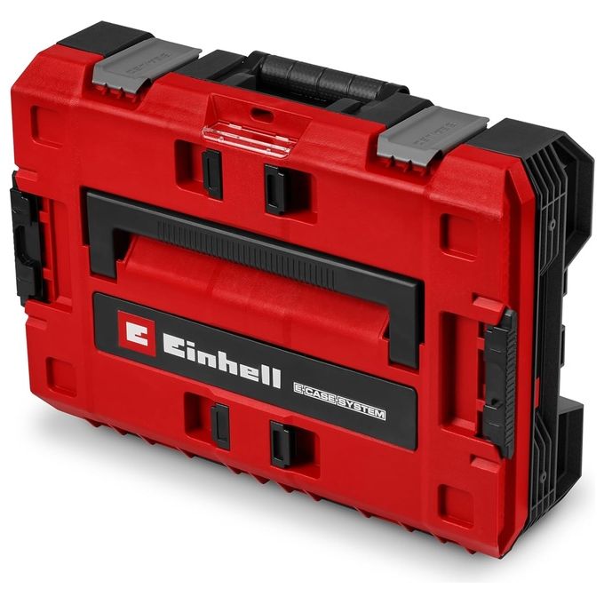 Einhell 4540052 E-Case S-F SEALED Valigetta Impilabile Compatibile con Half Size e Guide Laterali 44 x 33 x 13 cm Carico Max 90 Kg colore Nero