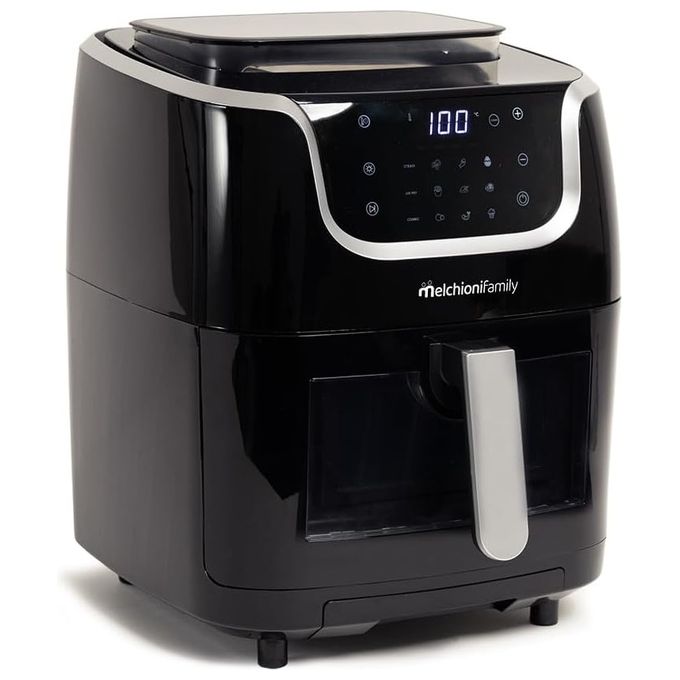 Melchioni 118340038 GIOIA Friggitrice ad aria 6,5 L 1700 W 30 programmi preimpostati Display touch colore Nero
