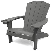 Keter Alpine Adirondack Sedie Poltrone da Giardino Look Legno Grafite