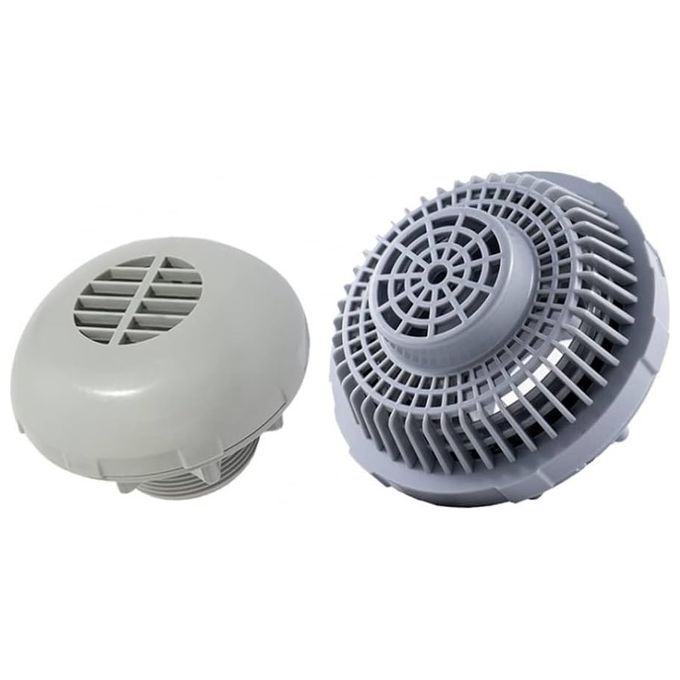 Bestway P6H1317ASS16 P6H1323ASS16 Filtri per Ingresso Uscita Piscina Compatibili con Sistemi Filtrazione Bestway dal 2017 Diametro Raccordo Ø 38 mm colore Grigio