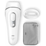 Braun IPLPL3020 Silk-expert Pro 3 Epilatore a Luce Pulsata Donna Tecnologia SkinPro SensoAdapt Fino a 100 Impulsi al Minuto Custodia Inclusa colore Bianco Argento