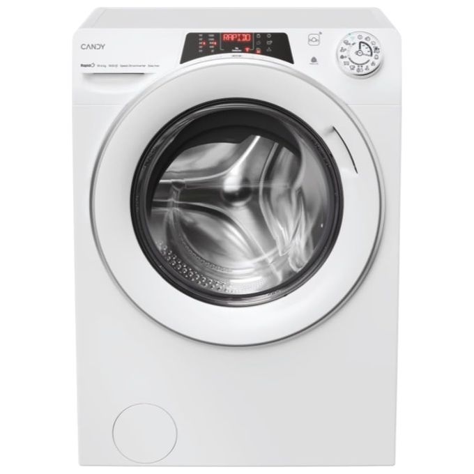 Candy ROW51066DWMST-S Rapido' Lavasciuga Frontale 10-6 Kg 1500 rpm Classe D Wi-Fi Inverter Funzione Vapore (85x60x58 cm) colore Bianco