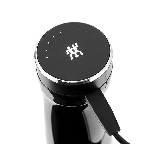 ZWILLING 1021605 Enfinigy Frullatore a immersione 800W 9 velocita' regolabili con funzione pulse Lama alettata Piranha Bicchiere 600 ml BPA-free colore Nero