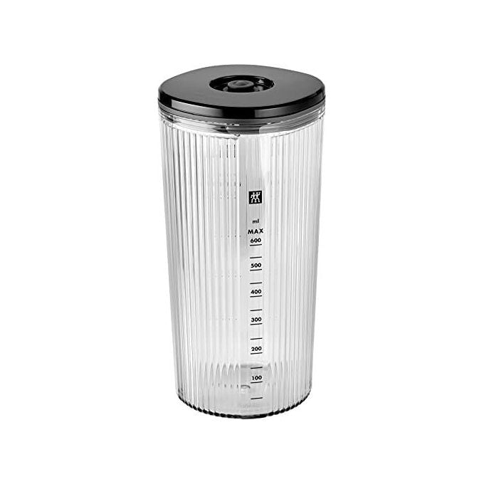 ZWILLING 1021605 Enfinigy Frullatore a immersione 800W 9 velocita' regolabili con funzione pulse Lama alettata Piranha Bicchiere 600 ml BPA-free colore Nero