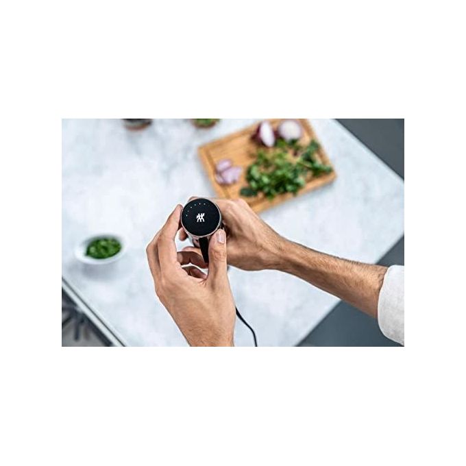 ZWILLING 1021605 Enfinigy Frullatore a immersione 800W 9 velocita' regolabili con funzione pulse Lama alettata Piranha Bicchiere 600 ml BPA-free colore Nero