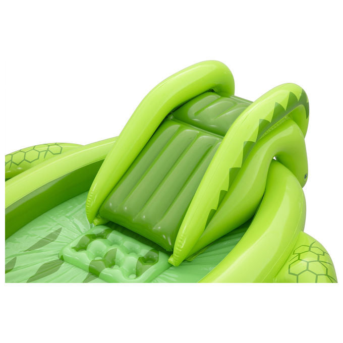 Bestway 53169 Later Gator Parco Giochi Acquatico Gonfiabile Coccodrillo 234x163x87 cm dai 2 anni colore Verde