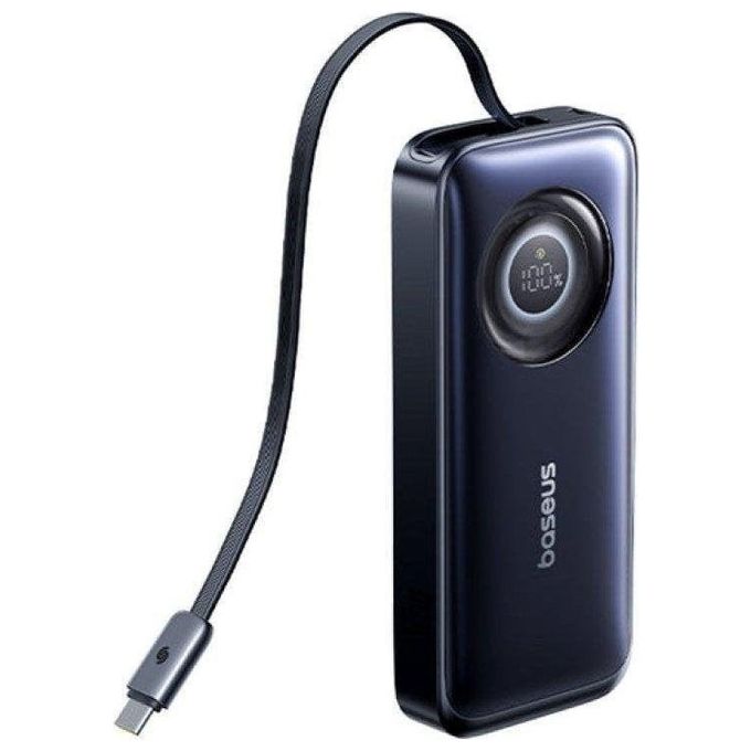Baseus E0027H00 EnerCore CR11 Powerbank 20000mAh 67W con cavo USB-C integrato colore Nero