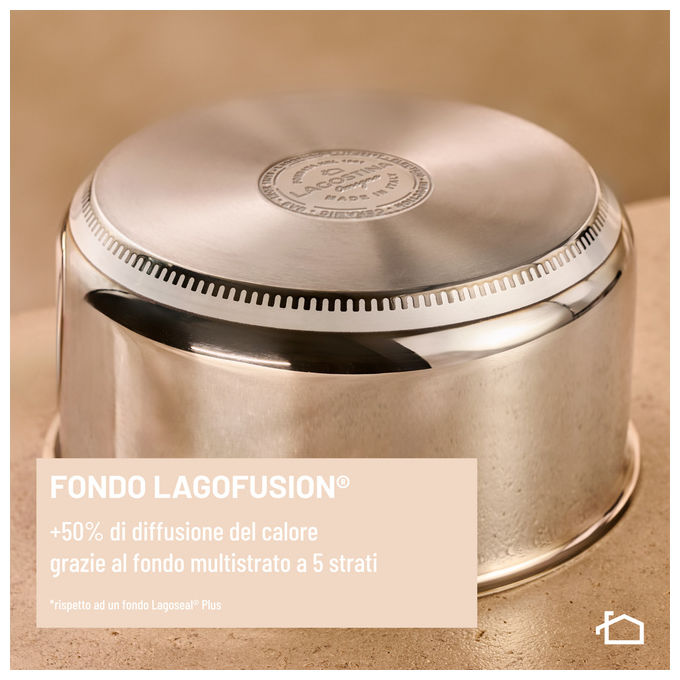 Lagostina 012022010505 Diva Pentola a Pressione Acciaio Inox 5 L Induzione Gas Cottura Veloce fino al 50% colore Acciaio inox