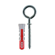 Fischer 537632 Confezione 6 Tasselli C-3 k Duo Power D. 6mm con Vite Metallo Occhiolo Chiuso