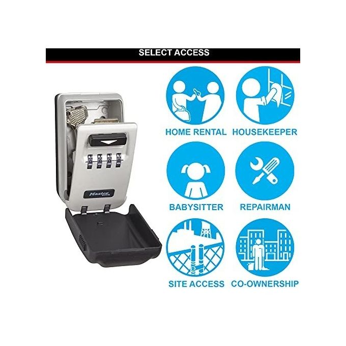 Master Lock 5425EURD Cassaforte per Chiavi con Set Montaggio Illuminata