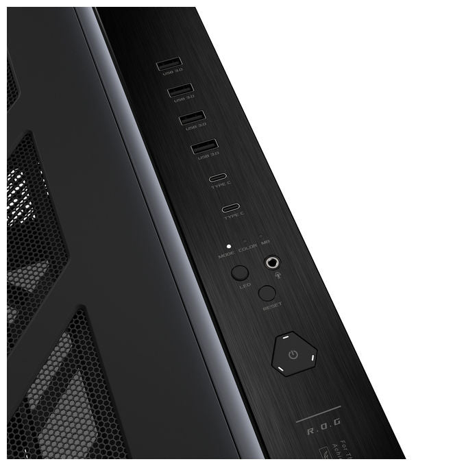 Asus 90DC00T0-B09030 ROG CRONOX GR801 CURVE TG ARGB Midi Tower con Display LCD 9.2'' e Vetro Curvo Temperato colore Nero
