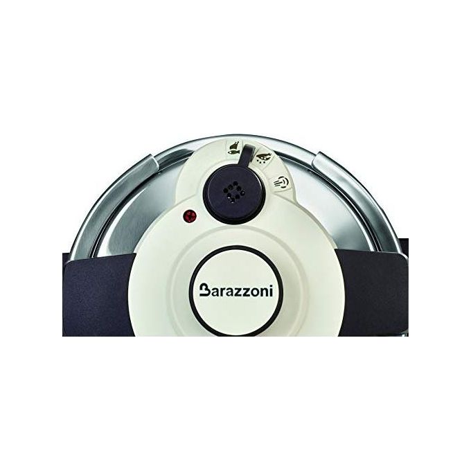 Barazzoni 5500450060 Facile Dual System 2.0 Pentola a Pressione Inox 18-10 6 L diametro 22 cm fondo Triplen Plus induzione