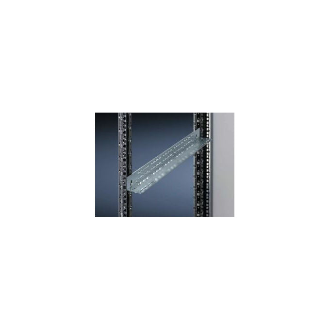 Rittal 5501.420 DK Guida di Sostegno Fissa 1U per Rack 19'' VX IT TS IT TX CableNet 375mm 800N acciaio zincato colore Argento
