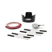 Sabatier 24061 Eterno Accessori Set Fonduta Ghisa Smaltata 8 Forchette Compatibile Induzione colore Nero