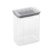 Stefanplast Barattolo Tosca con Chiusura Ermetica Rettangolare 2.2 Litri Grigio