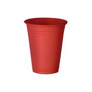 Bibo Bicchieri Monouso Biodegradabili e Compostabili in Bioplastica 200 ml 50 Pezzi colore Rosso