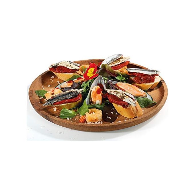 Zassenhaus Piatto per Spuntini 30x2cm Acacia