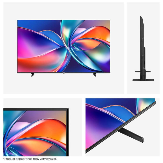 Hisense smart tv QLED 55 pollici 4K, 55E7Q, Dolby Vision, Dolby Atmos, HDR10+, VIDAA, Wi-Fi, game mode