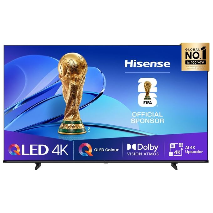 Hisense smart tv QLED 55 pollici 4K, 55E7Q, Dolby Vision, Dolby Atmos, HDR10+, VIDAA, Wi-Fi, game mode