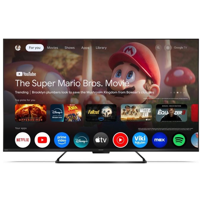 Sharp, TV QLED 55 HR7, UHD 4K, Google TV, 144Hz