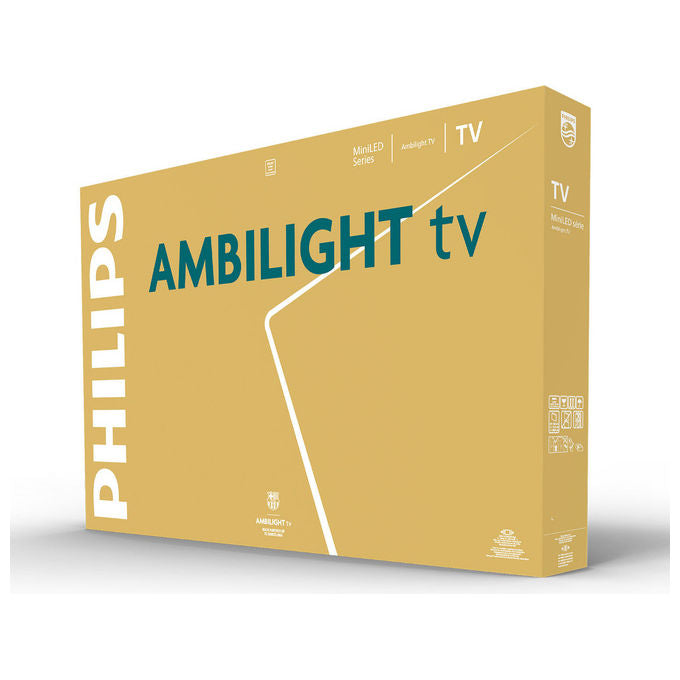 Philips 55MLED920-12 Ambilight TV QD Mini LED 55'' 4K Ultra HD Smart TV Titan OS Dolby Vision Dolby Atmos colore Nero