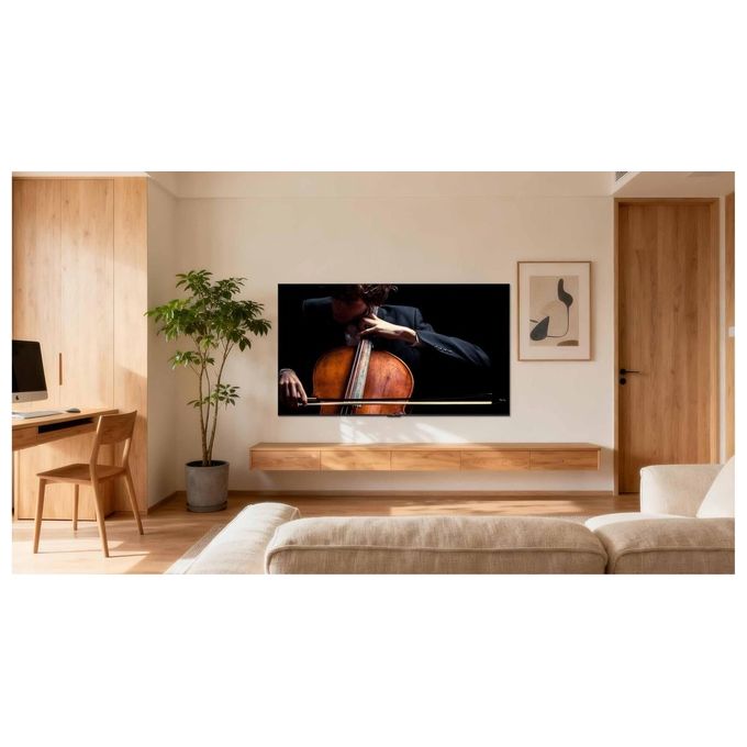 TCL 55P6L Smart TV QLED 55'' 4K Ultra HD Google TV Game Master HDMI 2.1 Dolby Audio colore Nero