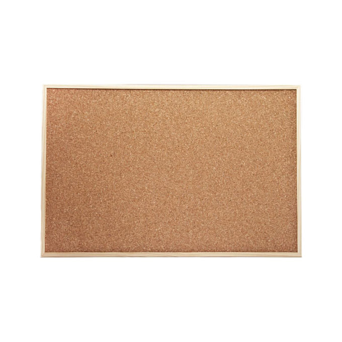 Amorim G4C-OFFICE-BB-90X60 Memo Bacheca in Sughero con Cornice in Pino 90x60cm colore Marrone