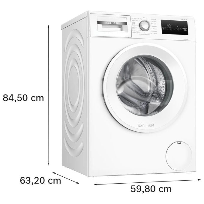 Bosch WAN2829E Serie 4 Lavatrice a Carica Frontale 8 Kg 1400 Giri Classe A Iron Assist Bianco