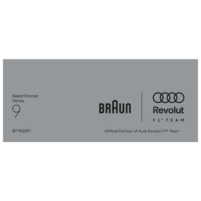 Braun 561068 Regolabarba Series 9 Rasoio elettrico 52 lunghezze 0,25 mm ProBlade autonomia 150 min colore Grigio