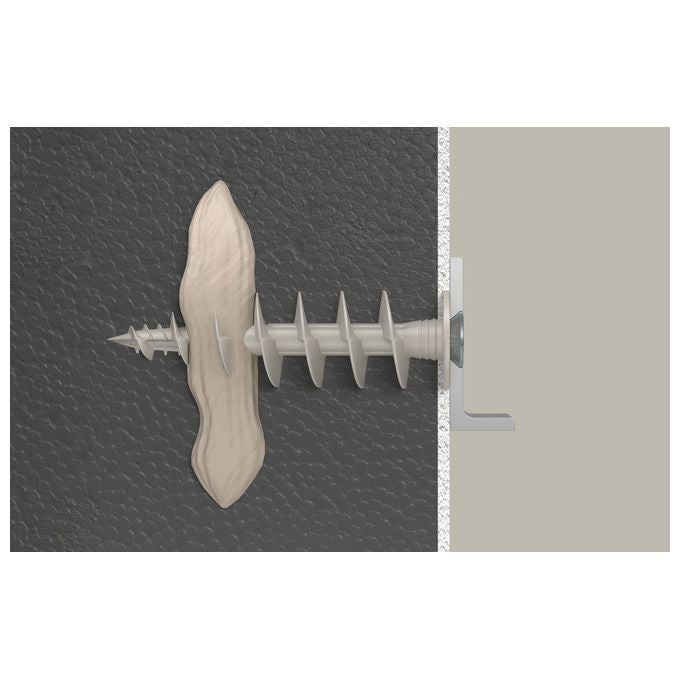 Fischer tassello isolante FID II Plus 80 mm, per cappotto termico, punta autoforante TX40, plastica rinforzata fibra vetro, 25 pezzi