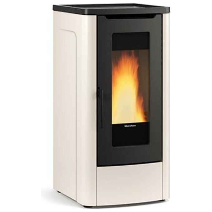 Extraflame 1285501 Dahiana Stufa a Pellet 3,8-10,0 kW Classe A+ (52,5x60,2x108 cm) colore Avorio