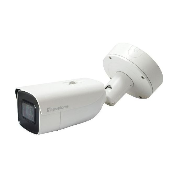 LevelOne FCS-5095 Telecamera IP di Sicurezza Esterno 8MP 4K H.265 Zoom 4x IR PoE 19W