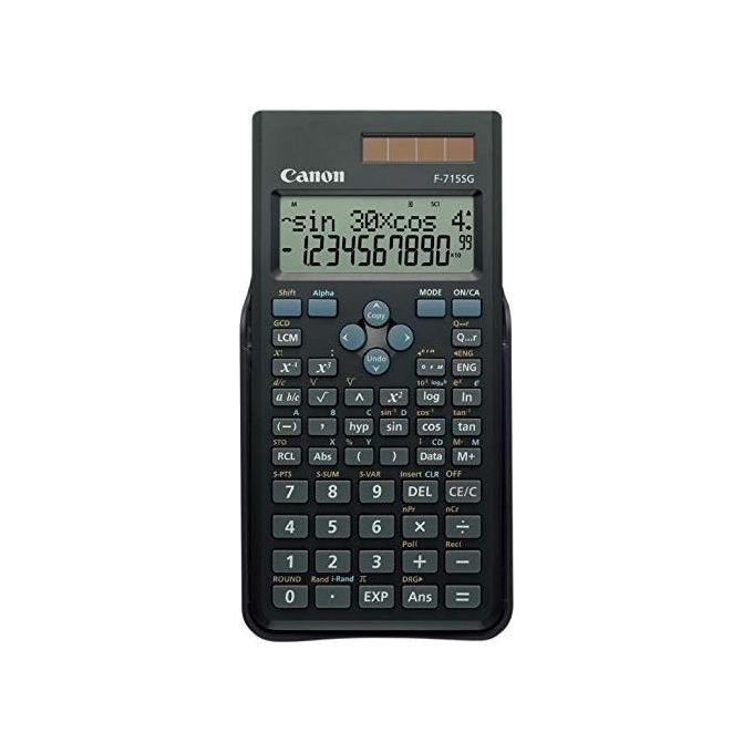 Canon Calcolatrice F-715sg Nero con Display LCD e Alimentazione Batteria-Solare