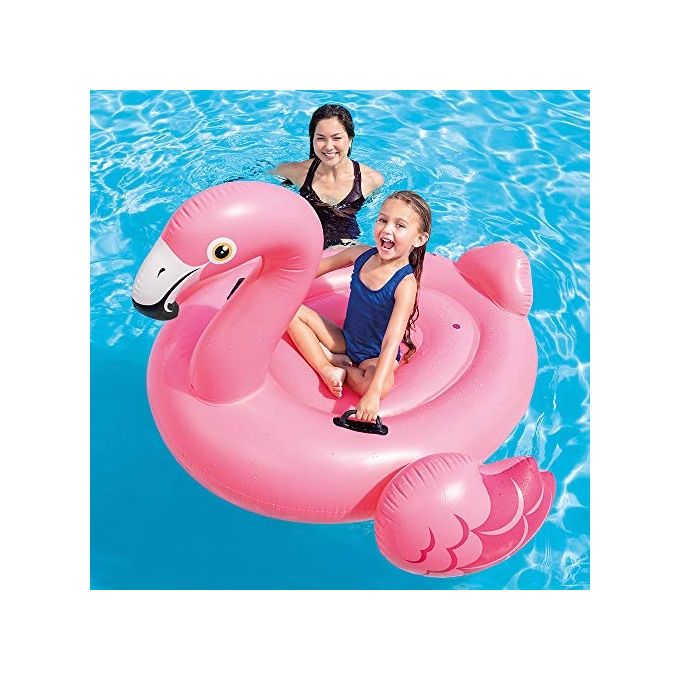 Intex 57558NP Gonfiabile Cavalcabile Fenicottero 142x137x97 cm colore Rosa