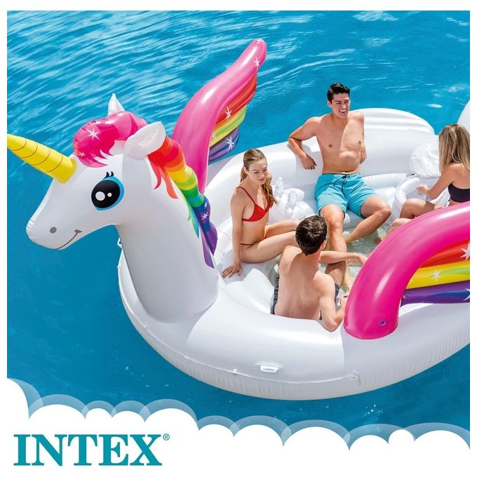 Intex Materassino Cavalcabile Unicorno 201x140x97cm