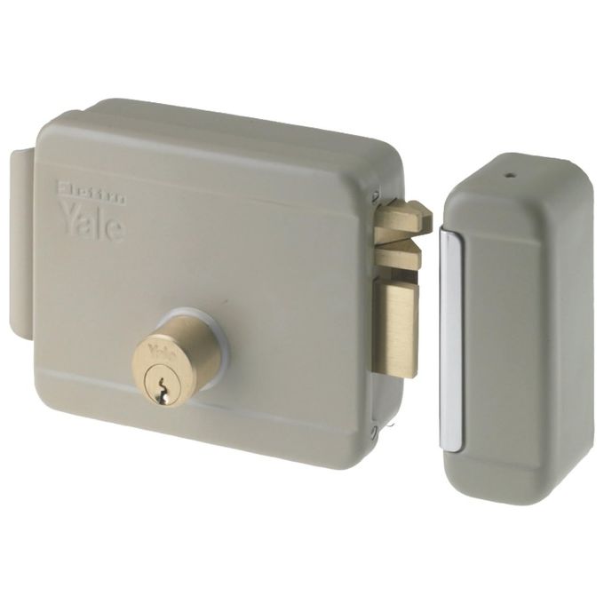 Yale Y6800060105 Serratura elettrica da applicare per cancelli Entrata 60 mm Voltaggio 8 - 12V AC colore Acciaio verniciato