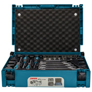 Makita E-11542 Set di strumenti 87 pezzi in MAKPAC Acciaio cromato-vanadio colore Nero