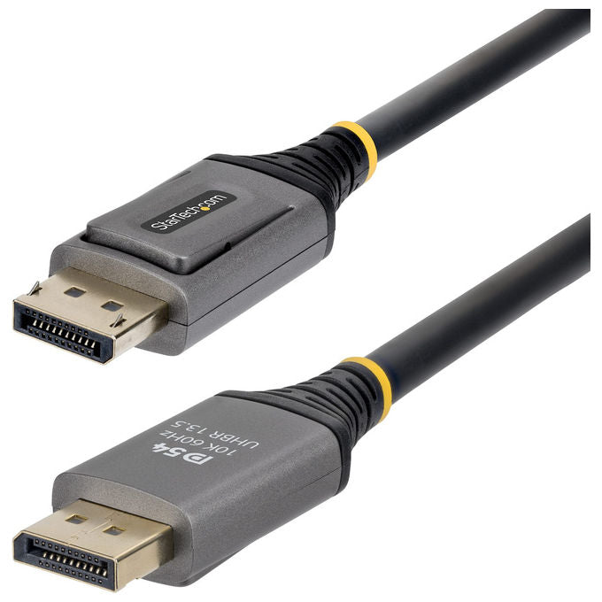 StarTech.com DP21V-3M-DP54-CABLE Cavo DisplayPort 2.1 3 m 54 Gbit-s Risoluzione 15360 x 8640 Pixel 240 Hz DSC 1.2a HDCP 2.3 colore Nero